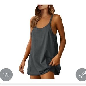 Stylish Gray Sleeveless Dress